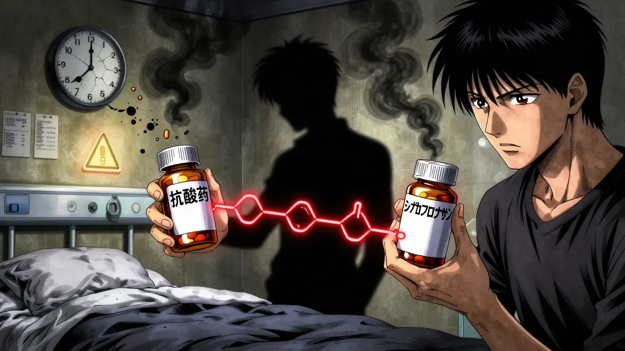 抗酸薬と抗生物質：相互作用を避けるための服用タイミング