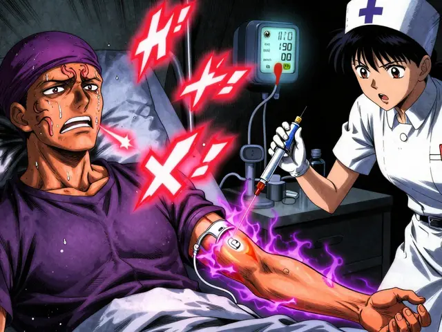 化学療法の過敏反応：兆候と対応手順